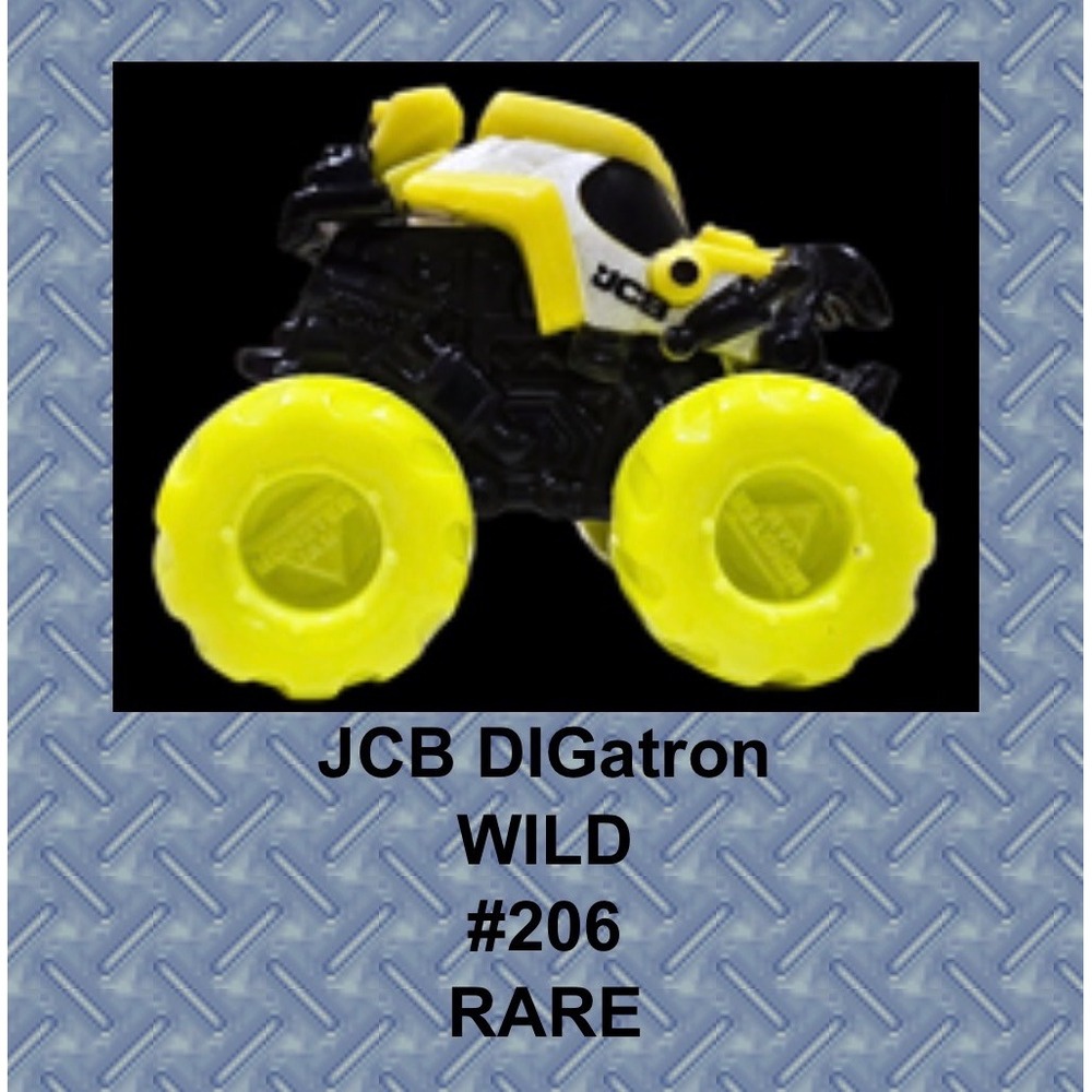 Monster Jam Mini Jams JCB DIGatron Yellow Black Monster Truck Blind Bag #206 NEW